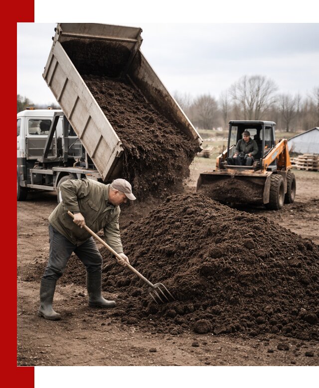 Доставка и продажа перегноя в Костроме быстро и дешево