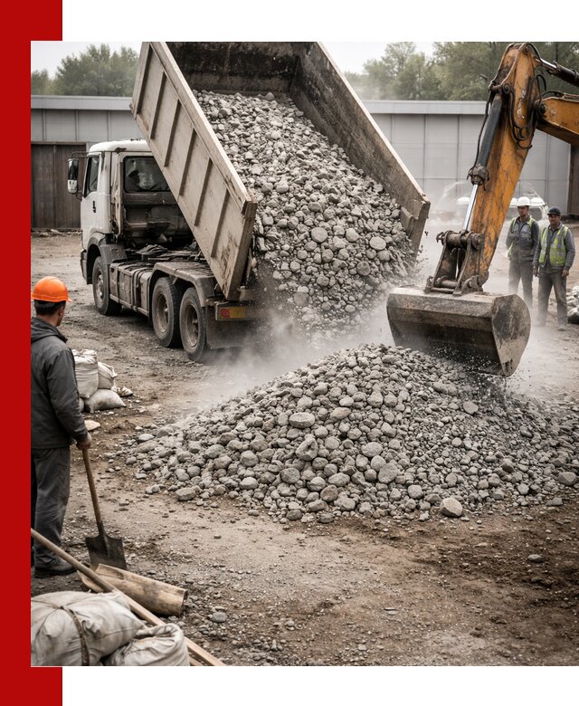 Доставка дробленого бетона в Костроме оптом и в розницу