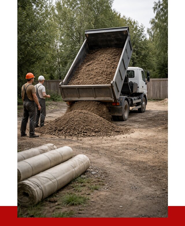 Доставка сыпучих материалов самосвалом в [cvi] от 4288 р. | ПРОНЕРУДКст