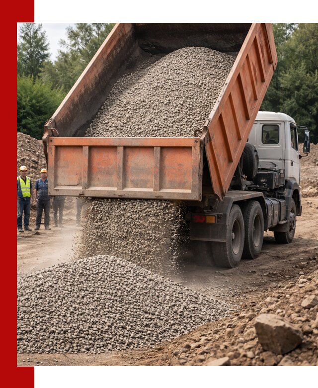 Доставка сыпучих материалов самосвалом в Костроме быстро и надежно