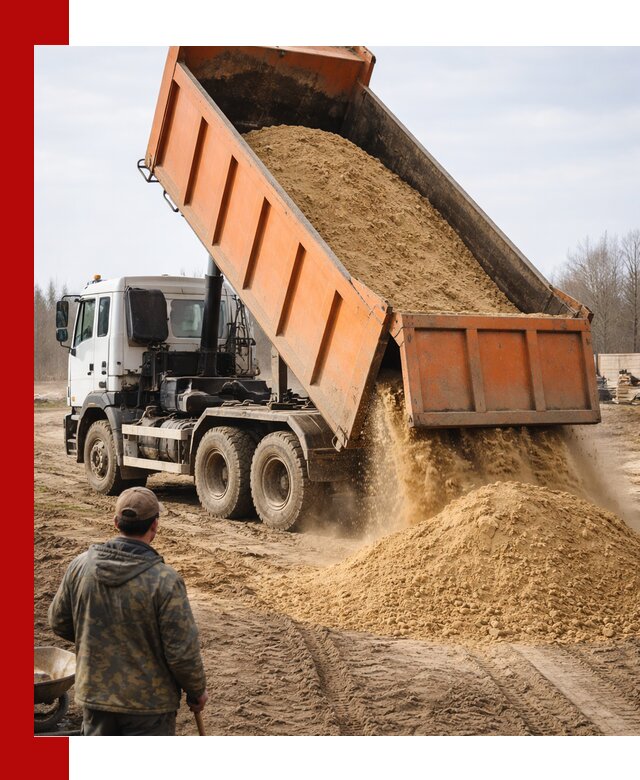 Аренда самосвала 20 тонн для перевозки грузов в Костроме