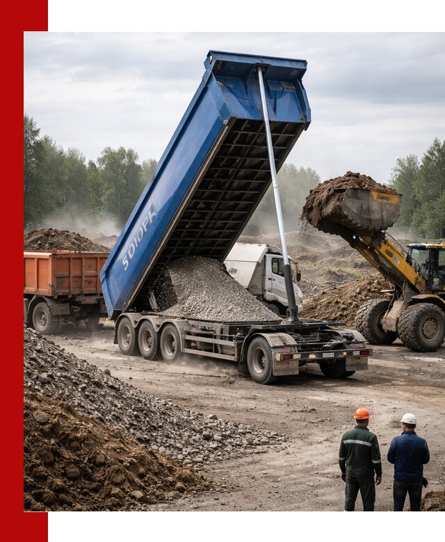 Аренда тонар 40 тонн в Костроме с доставкой материалов