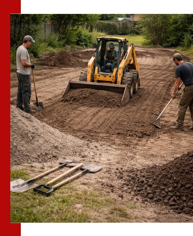 Планировка участка грунтом с вывозом и доставкой в Костроме