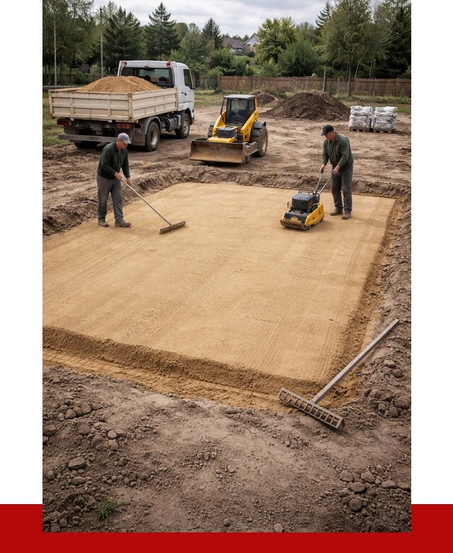 Устройство песчаной подушки в Костроме от 4594 р. ПРОНЕРУДКст